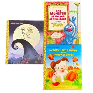 Little Golden Books Lot of 3 Disney Sesame Street Poky Little Puppy